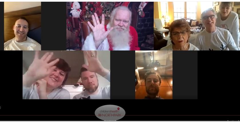 Lieber family meets a zooming Santa Claus